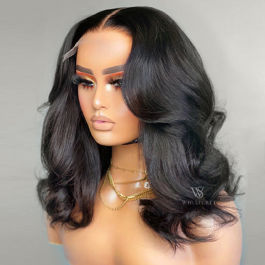 Body Wave Short Bob Wigs 13X4 Lace Frontal Wig Brazilian Human Hair Wig 4X4 Closure Loose Wavy Human Hair Wigs for Black Women